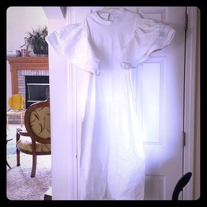 Crisp Egg Shell White dress.